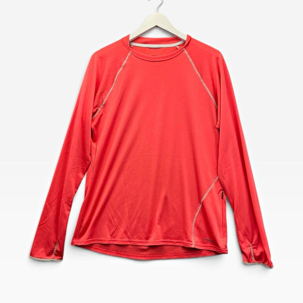 Patagonia Women’s Size XL Coral Full Zip Pullover Top Crew Neck